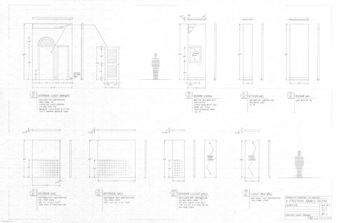 Hand drafted sketch of final project: Designer Elevation for A Streetcar Named Desire.