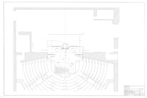 Hand drafted midterm project: Groundplan for Euridice.