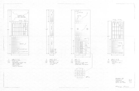 Hand drafted sketch of midterm project: Designer Elevation for Euridice.