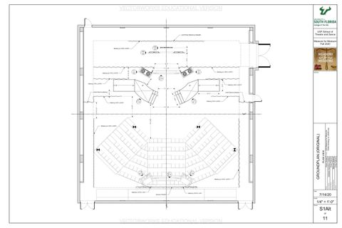 Groundplan for the original production with an in-person audience.