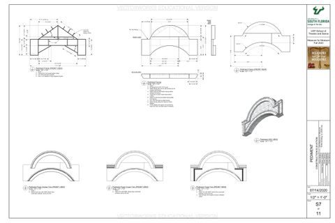 Construction elevation for scenic element from Measure for Measure.